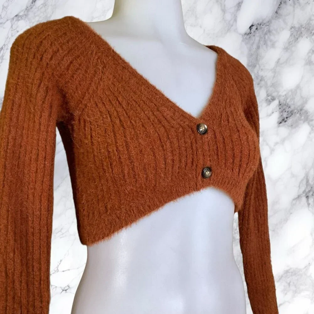 Lovers and Friends Ida Micro Cardigan - Brown